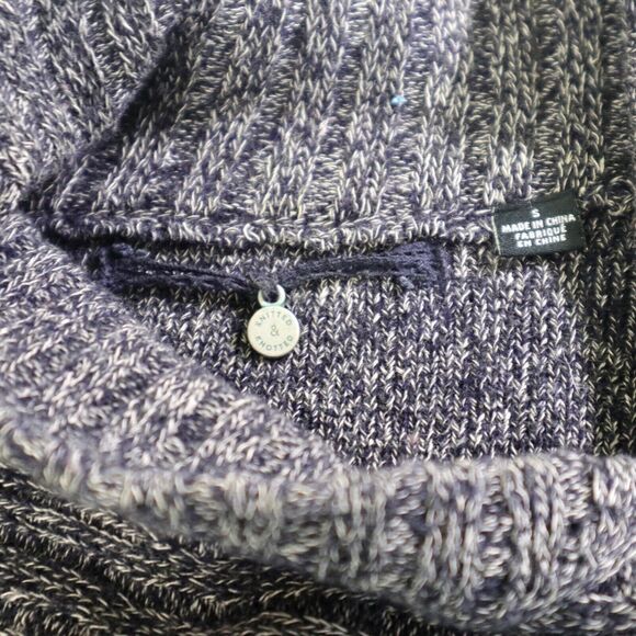 Anthropologie Size S Cascading Ruffles Asymmetrical Sweater Gray - Picture 9 of 10